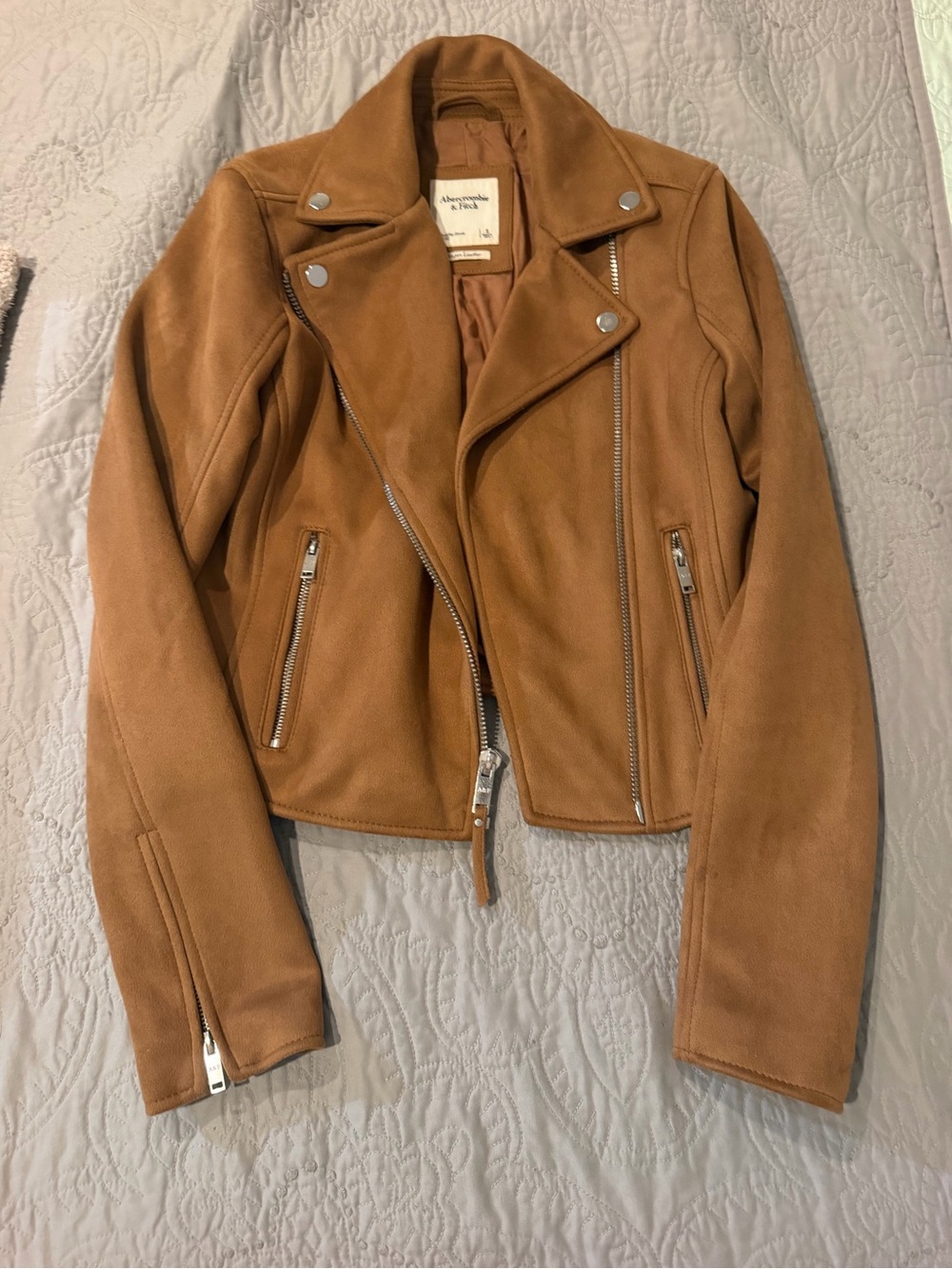 Abercrombie & Fitch Tan Suede Jacket
